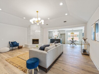 This family room  is the heart of the house featur