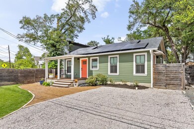 View of front of property featuring covered porch