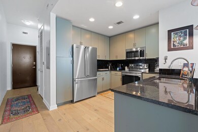 Kitchen featuring stainless steel appliances, vis