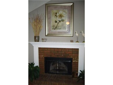 Beautiful White Mantle wraps Around this Sturdy Br