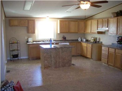 Large open kitchen with an island.