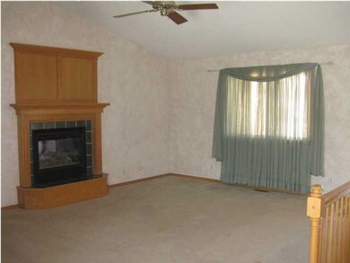 Vaulted Living Room w/Gas Fireplace