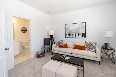 French Doors lead to Terrace Bedroom with Full Bath  *Photos are of stagged home. Photos shown are not actual unit.*