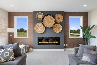 Family room.   Pictures from different home.