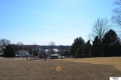 Lake in background