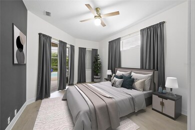 Virtually Staged. Grand primary bedroom.
