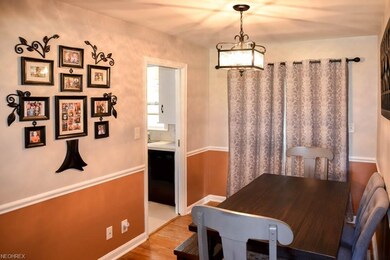 Formal dining room with sliding doors to the back 