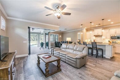 Open concept Living space with zero sliders open t