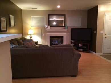 From kitchen into living room
