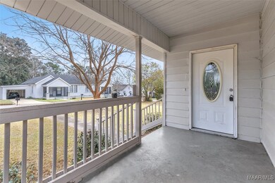 Front entry and covered porch