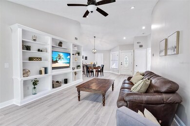 Living Room with Built in Tv Stand and Wall Shelve
