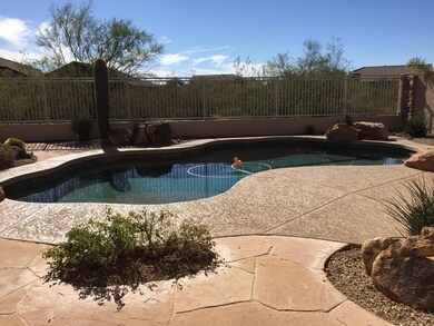 Flagstone patio, new cool deck
