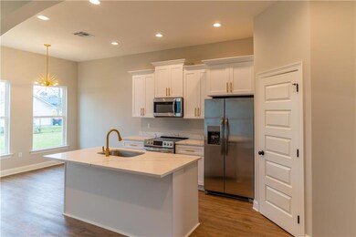Quartz counter tops and large walk-in pantry