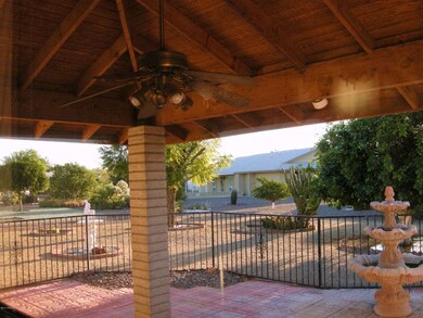 View of Patio form inside of the house.