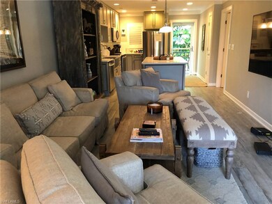 Great living area with large TV mount