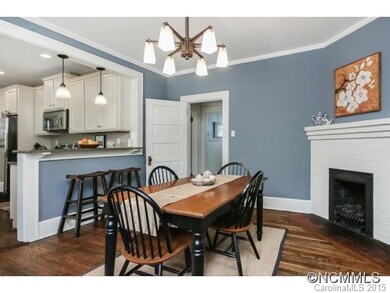 Dining Room With Fireplace