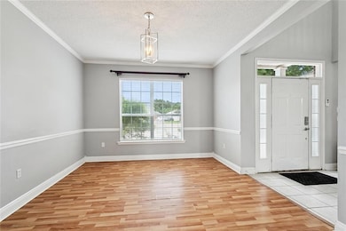 Formal dining room, facing front door.