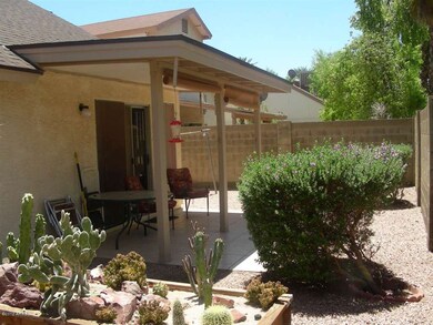 Backyard with Covered Patio