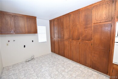 Laundry area off kitchen