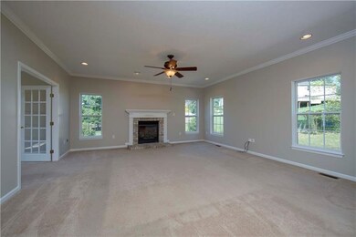 Family room with open floor plan...