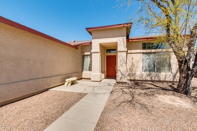 Inviting front entrance