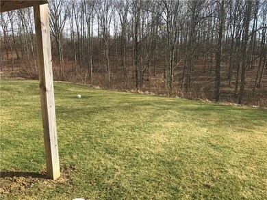 Level rear yard backs to woods