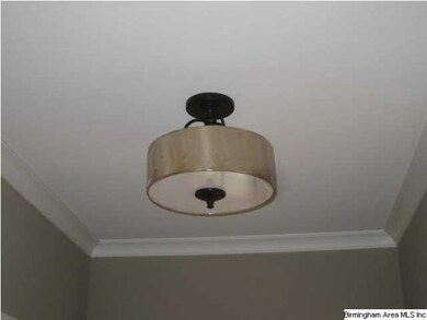 The foyer light fixture reflects the newest lighti