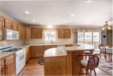 Spacious eat-in kitchen offers plenty of Cupboards
