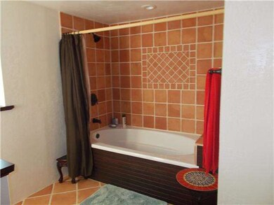 The updated bathroom is a joy to experience