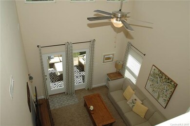 Two-story great room view from the bonus loft area