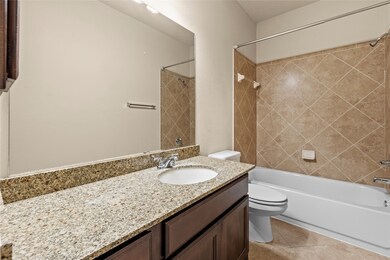 Your secondary downstairs full bath with large van
