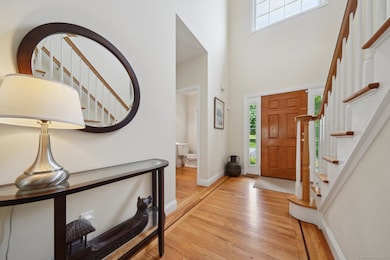 Two story entry with half bath
