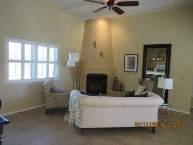 living and fireplace
