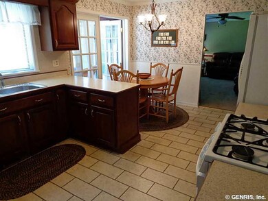 Kitchen. The ample cabinetry is a nice contrast in