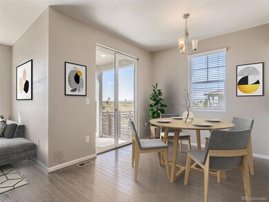 Dining area with access to the back yard