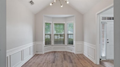 Dining Room off the foyer with access to kitchen