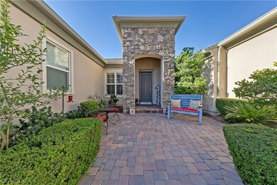 Beautiful courtyard welcomes you home.