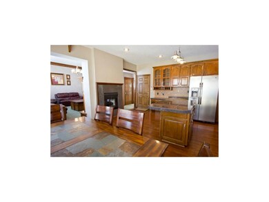 Awesome Fireplace in the Kitchen!