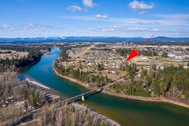 Flathead River - aerial of home