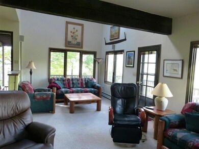 Generous living room with large views an