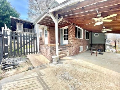 Covered front patio