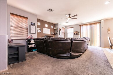 Living room with media niche