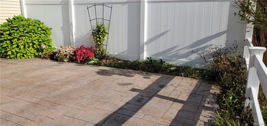 Stamped concrete patio