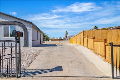 View of concrete driveway