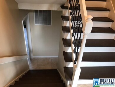 Foyer with new steps & decorative spindles