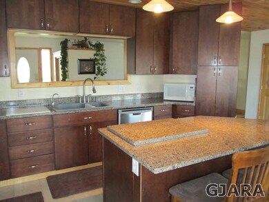 Cherry Cabinets, Tile Floor, Granite Countertops, 