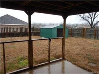 Covered back porch