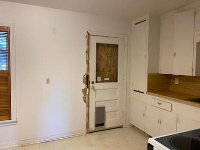 View into kitchen from living room