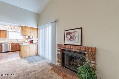 Living room w/view to kitchen