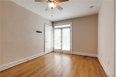 Unfurnished room featuring light hardwood / wood-s